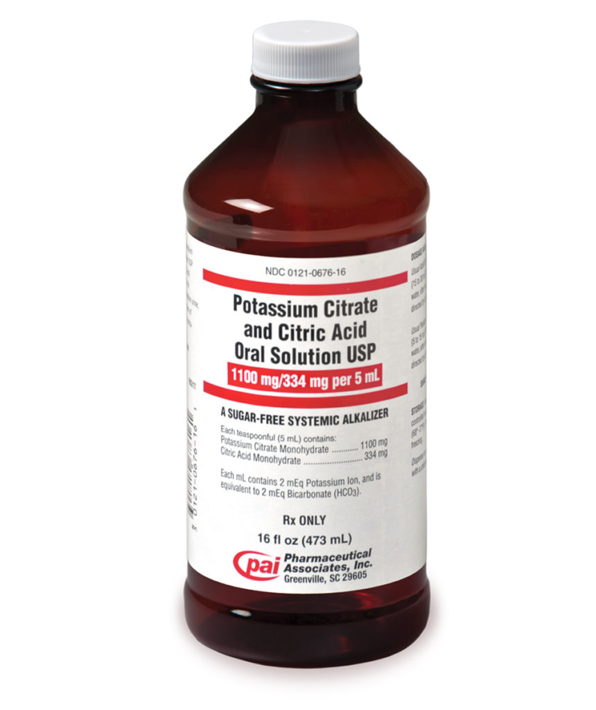 POTASSIUM CITRATE AND CITRIC ACID ORAL SOLUTION PAI